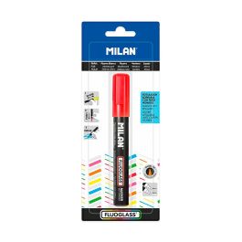 Blister con rotulador rojo fluoglass 2 - 4mm milan Blister con rotulador rojo fluoglass 2 - 4mm milan