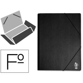 Liderpapel Carpeta Gomas Tres Solapas Plástico Folio Negro 240x335 mm Precio: 7.49999987. SKU: B15QD64GTZ