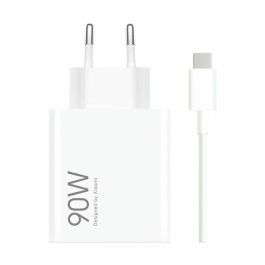 Xiaomi Cargador de Pared GaN 90W HyperCharge Combo con USB-A y USB-C + Cable USB-C 100cm BHR07ZBEU