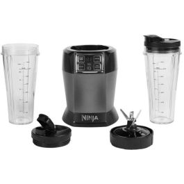 Ninja BN495EU Batidora de Vaso con Auto-iQ 1000W, 2 Vasos de 700ml para Llevar