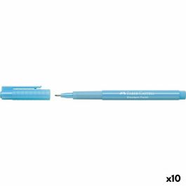 Rotulador permanente Faber-Castell Broadpen Pastel Azul Pastel (10 Unidades) Rotulador permanente Faber-Castell Broadpen Pastel Azul Pastel (10 Unidades)