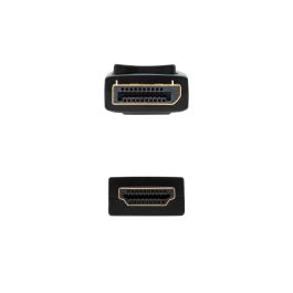 Cable Conversor Nanocable 10.15.4301-L150/ Displayport Macho - HDMI Macho/ 1.5m/ Negro Cable Conversor Nanocable 10.15.4301-L150/ Displayport Macho - HDMI Macho/ 1.5m/ Negro