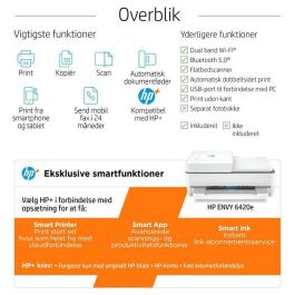 HP ENVY 6420e Impresora Multifunción Inyección Tinta Térmica WiFi Bluetooth ADF HP+ 4800x1200ppp 10ppm A4