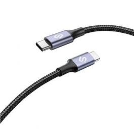 Subblim Cable USB-C a USB-C PLUS 100W 2m Negro con Chip E-Marker Carga Rápida PD 3.0 QC 3.0 Nylon Trenzado 480Mbps SUBCAB-C10002 Precio: 11.58999952. SKU: B125GLVZ3E