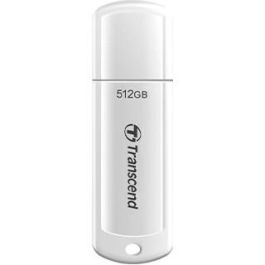 Transcend JetFlash 730 USB 512GB 3.2 Gen 1 (3.1 Gen 1) Tipo A Blanco - Pendrive de Alto Rendimiento