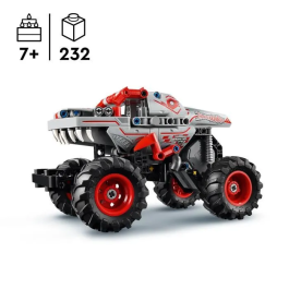 Lego Technic 42200 Monster Jam ThunderROARus pull-back Camión de dinosaurios para niños de 7 años