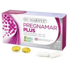 Pregnamar Plus 30+30 Cápsulas. Suplemento DHA para Neuro-desarrollo Fetal. Vitaminas y Minerales para Gestación Precio: 24.4999997. SKU: B1H2PZBSTM