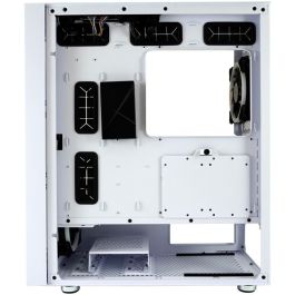 LC-Power 802W RGB Midi Tower PC Gaming Blanco, compatible ATX/Micro ATX/Mini-ITX, con RGB y Panel Vidrio Templado