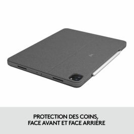 Logitech COMBO TOUCH IPAD AIR PRO 12.9 Teclado y Funda con Trackpad para iPad Air (4ª Gen) - 4 Modos Versátil