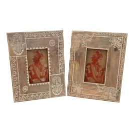 DKD Home Decor Rk 22 Marco de Fotos Indio Natural Azul 15 x 10 cm (4 Unidades) Pintado a Mano Precio: 39.95000009. SKU: B19GBM5MLS