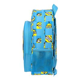 Mochila Escolar Minions Minionstatic Azul 26 x 34 x 11 cm