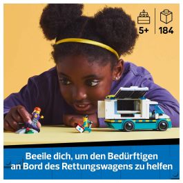 LEGO 60451 Ambulancia de Emergencias, Juego Construcción, 184 Piezas, 5+ Años
