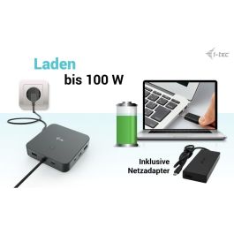 Hub USB i-Tec C31TRI4KDPDPRO100 Negro