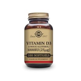 Solgar Vitamina D3 1000 UI 25 µg Cápsulas Blandas 100 unidades Precio: 13.9499998. SKU: B1EZTHG5ZH