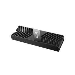 Lexar LPAH100-RNBNG Disipador de Aluminio Negro para SSD M.2 2280, Compatible con PlayStation 5