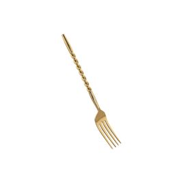 DKD Home Decor Cubertería Glam de 16 Piezas Acero Inoxidable Dorado Apto Lavavajillas Diseño Espiral
