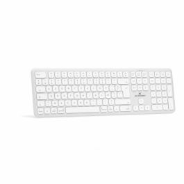 Bluestork BLU3760162050172 Teclado Inalambrico Bluetooth Tamaño Completo Compatible con Mac Blanco
