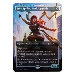 Figura Mary Jane Watson Iron Spider Magic The Gathering Spider-Man Marvel 15cm Articulada Hasbro con Carta Exclusiva