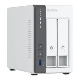 Qnap Servidor NAS TS-216G 2 Bahías 2.5GbE Almacenamiento Fiable para Hogares y Pequeñas Oficinas con NPU