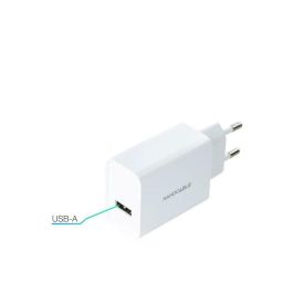NANOCABLE Cargador USB, 5V/2.1A, Blanco