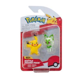 Jazwares Pokemon Pack Doble Generación IX con Pikachu y personajes iniciales Fuecoco, Quaxley o Sprigatito