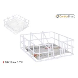 Confortime Servilletero Cocina Blanco 18x18x6.5 cm (12 Unidades) Precio: 27.59000013. SKU: B1K38SMH83