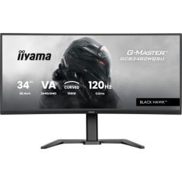 Iiyama G-Master GCB3482WQSU-B1 Monitor Curvo 34" 1440p 120Hz 0.6ms MPRT HDR400 FreeSync Premium Negro 500cd Precio: 311.50000057. SKU: B19RJAXY3P