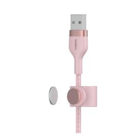 Belkin CAA011ds1MPK Cable USB-C a USB-A Trenzado de Silicona 1m Rosa