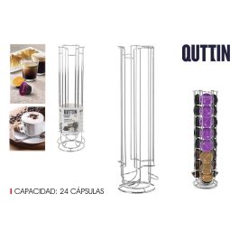 Quttin Soporte para 24 Cápsulas de Café, 12x43 cm (6 Unidades)