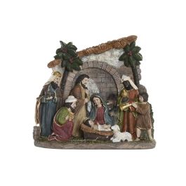 DKD Home Decor Nacimiento Navidad Tradicional Resina Multicolor 6 x 19 x 21 cm