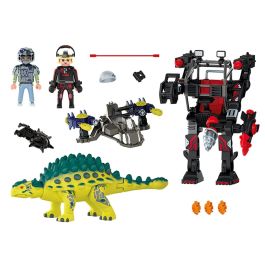 Playmobil Saichania: Defensa Del Luchador con Cañones y Armadura Extraíble