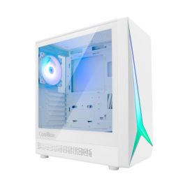 Coolbox GA450 Star Caja PC Gaming ATX ARGB con Frontal Estrella, Cristal Templado, Negra