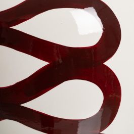 Jarrón Blanco-Marrón Porcelana 25 X 25 X 29 cm