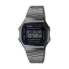 Reloj Hombre Casio A168WEGG-1BEF Negro Plateado (Ø 36 mm) (Ø 38 mm) Precio: 91.59000015. SKU: B1GQEBQ5HZ