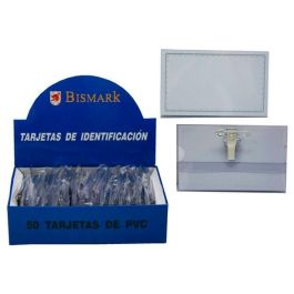 Bismark Tarjeta de Identificación Horizontal PVC 57x90 mm con Pinza -50U- Precio: 11.49999972. SKU: B1FKP97PWH