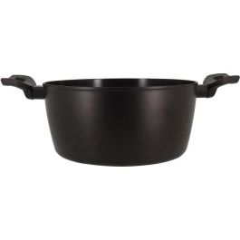 Horno holandés - MENASTYL - 6020647 - Aluminio forjado - 24 cm - Negro - Apto para todo tipo de fuegos, incluida inducción Horno holandés - MENASTYL - 6020647 - Aluminio forjado - 24 cm - Negro - Apto para todo tipo de fuegos, incluida inducción