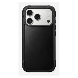 Nomad Funda iPhone 17 Pro, Rugged Leather Case de Cuero Horween Negro - Compatible con MagSafe, Resistente a Caídas