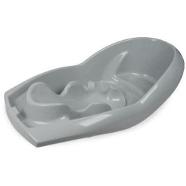 Thermobaby TUB LAGOON Bañera Evolutiva Bebé con Asiento Integrado 0-12 Meses para Recién Nacido y Niño Pequeño Gris