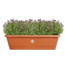 Elho ELH8711904527488 Noa Balconiere para Balcón Exterior Marrón 65x20x18 cm 100% Reciclado