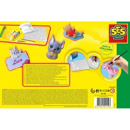Ses Creative Kit de Yeso para Perros y Gatos para moldear figuras, manualidades infantiles a partir de 5 años