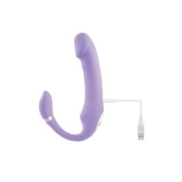 Consolador de Doble Penetración Gender X Orgasmic Orchid Morado Consolador de Doble Penetración Gender X Orgasmic Orchid Morado