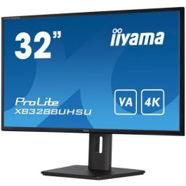 Iiyama Monitor ProLite XB3288UHSU-B5 32" UHD 4K, Panel VA, 60Hz, 3ms, HDMI, DisplayPort, USB, Altura Ajustable, Giratorio