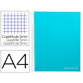 Cuaderno Espiral Liderpapel A4 Micro Jolly Tapa Forrada 140H 75 gr Cuadro 5 mm 5 Bandas4 Taladros Color Celeste Precio: 5.6748999153. SKU: B1HGMFB5RE