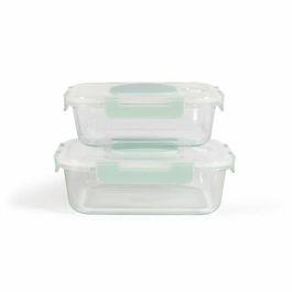 Juego de 2 recipientes para vacío - LIVOO - MEN404V - 1,04 L y 1,5 L - Vidrio borosilicato - Tapa de plástico - Encajables Precio: 24.50000014. SKU: B1EAYCVY9M