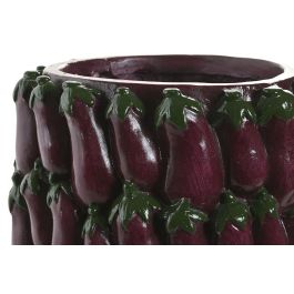 DKD Home Decor Jarrón Urban Morado Magnesia 25 x 31 x 25 cm (2 Unidades)