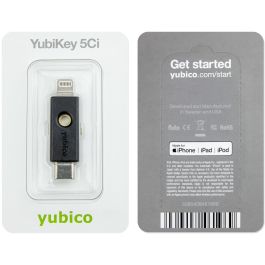 YUBICO YubiKey 5Ci USB-C/Lightning para MacOS, Android, Windows, ChromeOS Negro