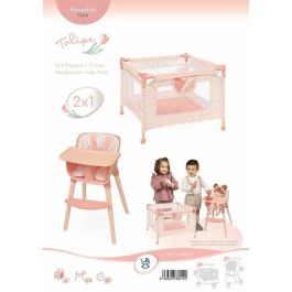 Decuevas Conjunto Trona Parque para Bebés y Niños, Edad recomendada 3+ años, Estructura de Metal, Plástico y Poliéster