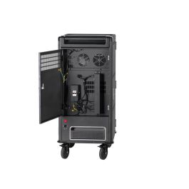 Ewent EW1702 Cargador de Dispositivo Móvil Universal Interior, AC 220-240V, Salida 20V 3.5A, Negro/Gris, hasta 30 Dispositivos