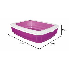 Trixie Cisco Arenero con Bordes para Gato de Plástico - 38x11x50 cm - Varios Colores