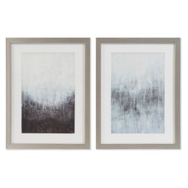 DKD Home Decor Cuadro Moderno Abstracto de Cristal y PS, Negro Gris, 40x30 cm, Pack 2 Unidades Precio: 12.68999963. SKU: B1EQA93RPL